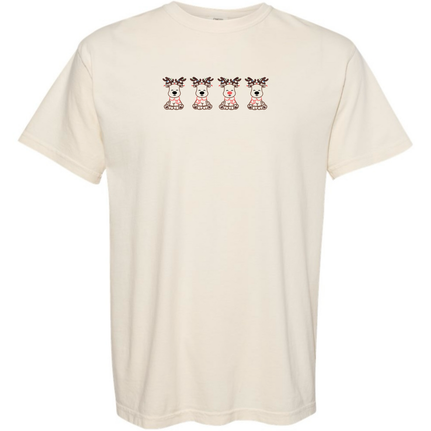 Rockin Rowdy Reindeer Tee (embroidered)